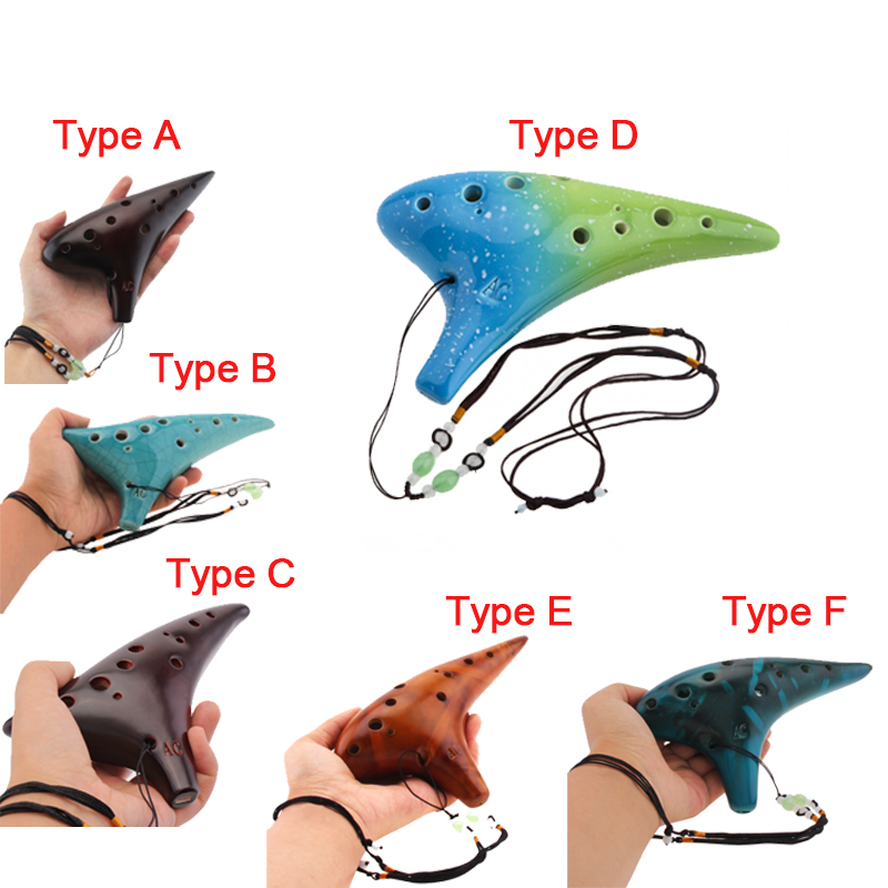 Musical Instrument Zelda - 12-gaats Ocarina Zelda Alto ToneC Smoked