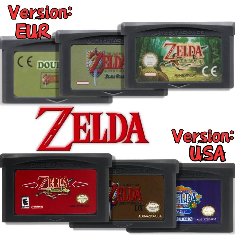 Musical Instrument Zelda - GBA Game Cartridge 32-bit videogame console