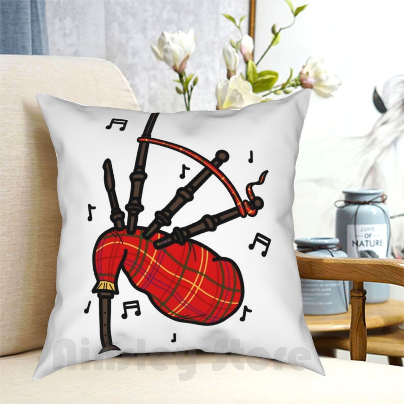 Musical Instrument Of Scotland - Doedelzakken Kussensloop Gedrukt Thuis Zacht Sierkussen