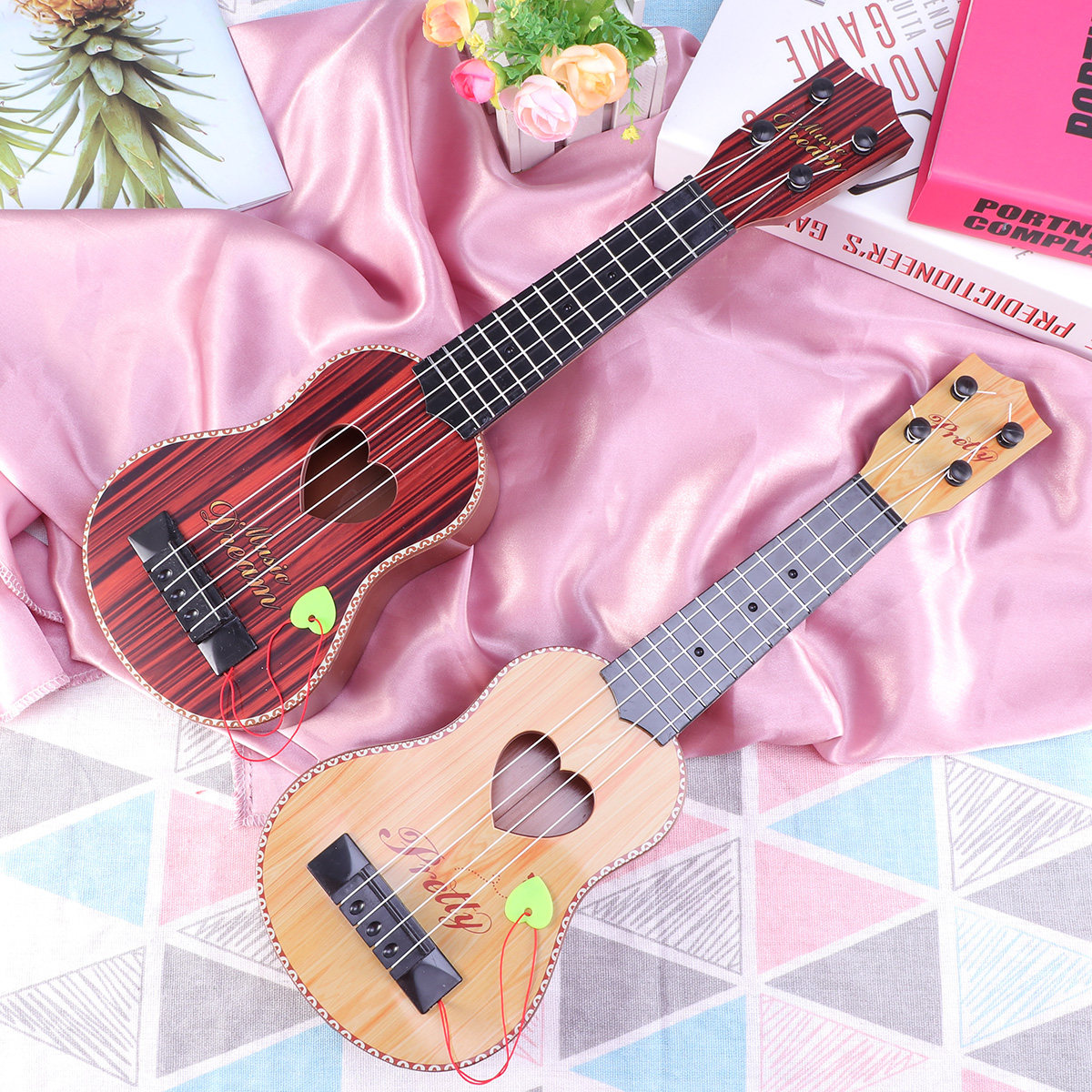 Mini-ukulele 44 cm bruin, held - Musical Instrument Harmony recensie en prijs